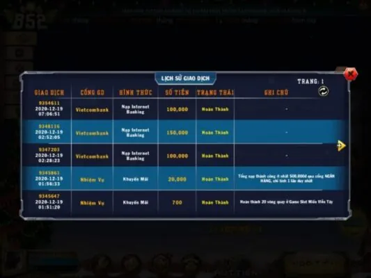 Lưu Ý Khi Nạp Tiền B52 Club
