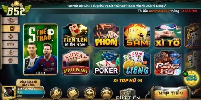 Trải Nghiệm Các Trò Chơi Đặc Sắc Trên B52